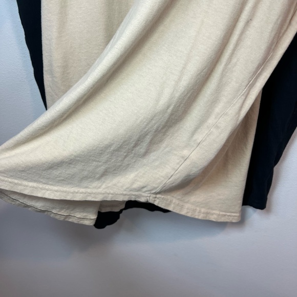 Lot of 2 Pacsun Mens Scallop Fit Cotton T-Shirts Tan/ Black Lightweight Basic XL - Picture 7 of 8